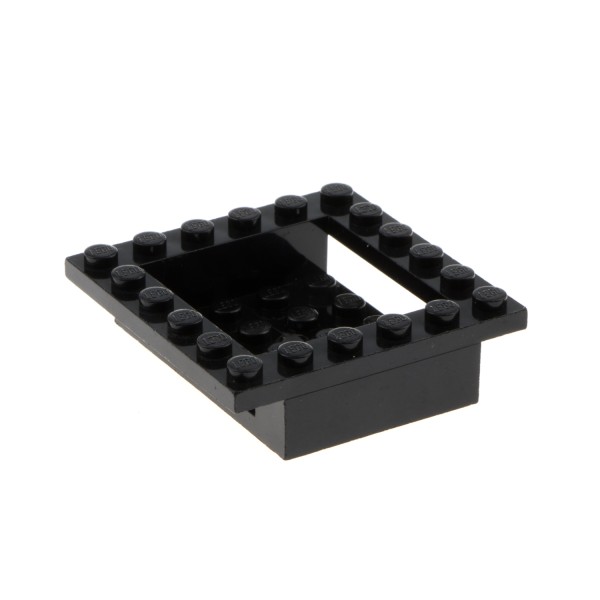 1x Lego Bau Platte 6x6x1 schwarz Doppel Rahmen Cockpit Base 4167781 4597