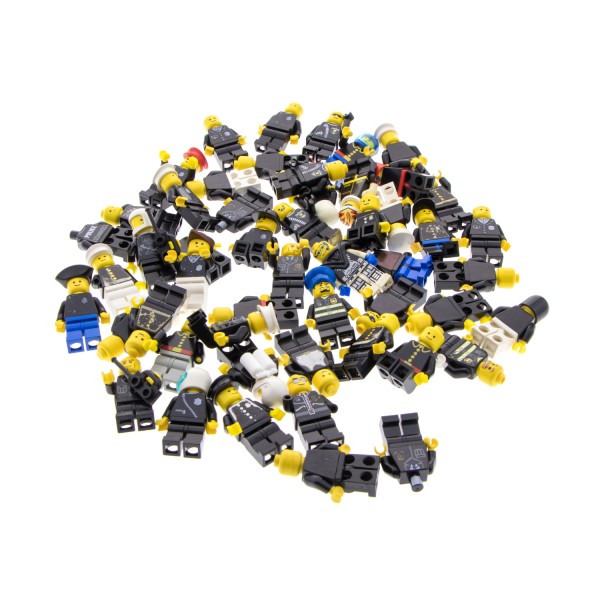 50x Lego Figuren Set B-Ware beschädigt Minifigur Polizist 970 973 981 982 983