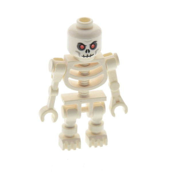 Kopf mit roten Augen 3626bpb0269 NEUWARE 2 x weisser Skelett LEGO 