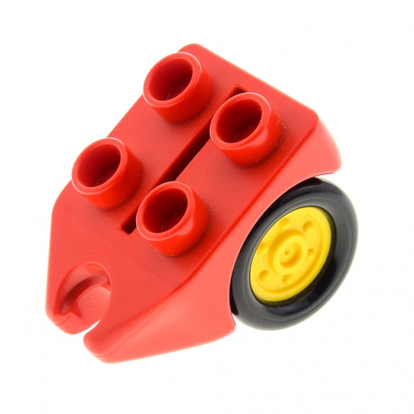 1 x Lego Duplo Rad rot mit 4 Noppen Fahrwerk Passagier Flugzeug Hubschrauber Airplane dupwheel02c01
