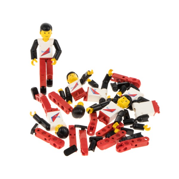 1x Lego Technic Teile Set Figuren B-Ware Mann weiß rot Dreieck 8712 tech004