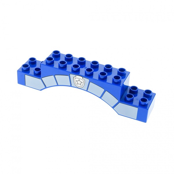 1x Lego Duplo Bogenstein 2x10x2 blau Tor Bogen Polizei 5602 4516978 51704pb03