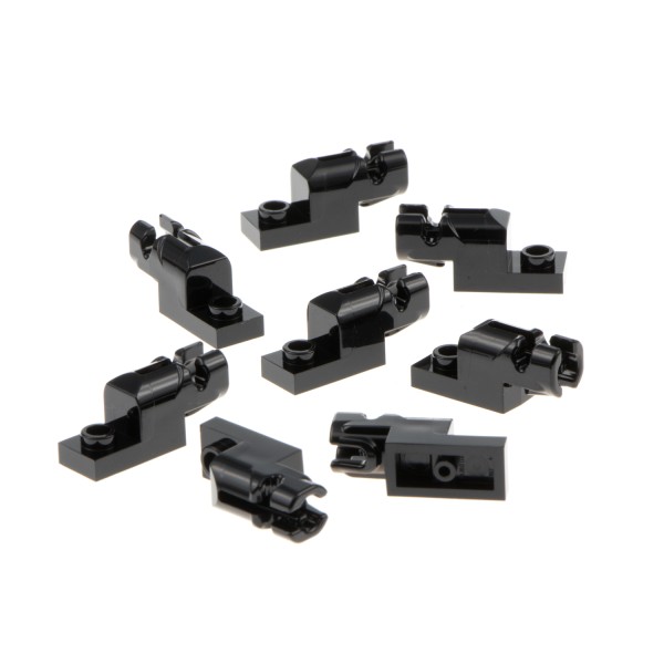 8x Lego Waffe Blaster 1x2 schwarz ohne Abzug Shooter Kanone 6102734 15403