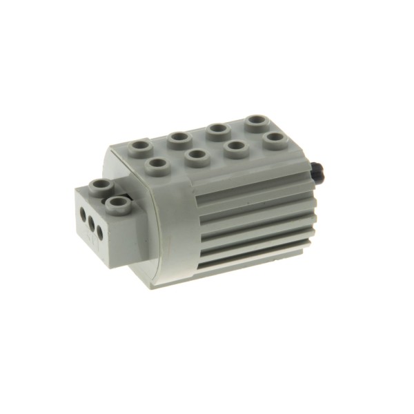 1x Lego Technic Elektrik Motor 4,5V DEFEKT alt-hell grau Typ2 Mittel Pin Loch 6216m2