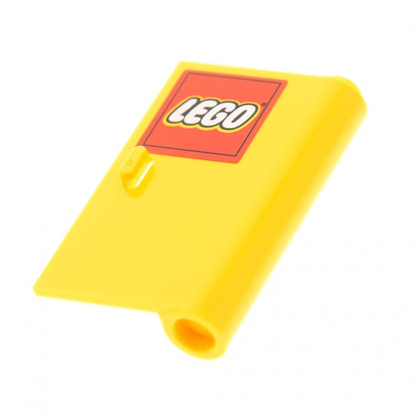 1x Lego Tür Blatt 1x3x4 gelb rechts Sticker LEGO Logo 58380pb01