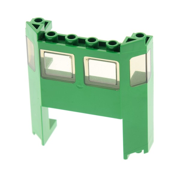 1x Lego Fenster grün 1x4x2 Scheibe transparent braun Zug 4291061 2924b