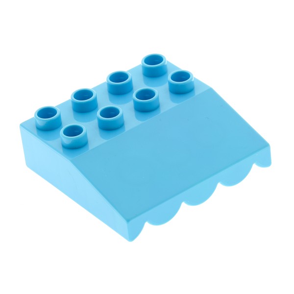 1x Lego Duplo Dach Stein schräg 33° 4x4 medium azur Markise 6032692 35132 31170