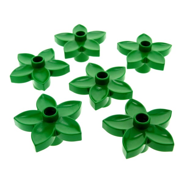 6x Lego Duplo Pflanze Blüte grün Blume Blätter 2866 9130 5649 4961 4100854 6510