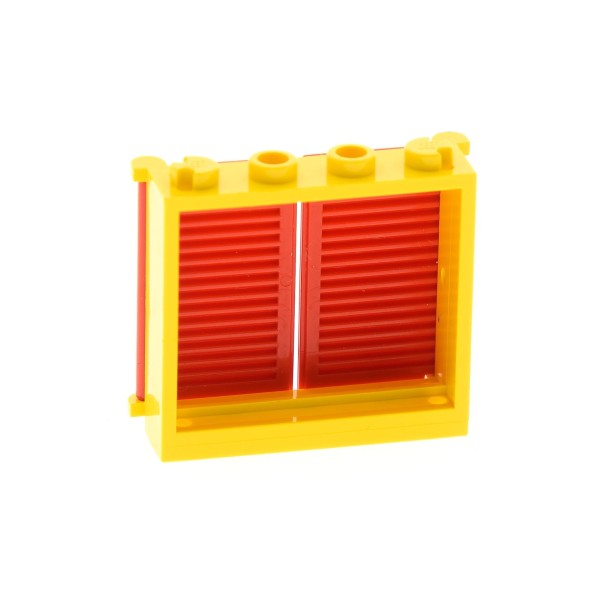 1x Lego Fenster Rahmen 1x4x3 gelb Laden Flügel 1x2x3 rot 3856 4189096 3853
