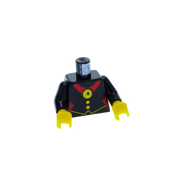 1 x Lego System Torso Oberkörper Figur Frau Castle Fright Knights Witch Hexe schwarz rot Spinne 2 Knöpfe für cas215 973px35c01