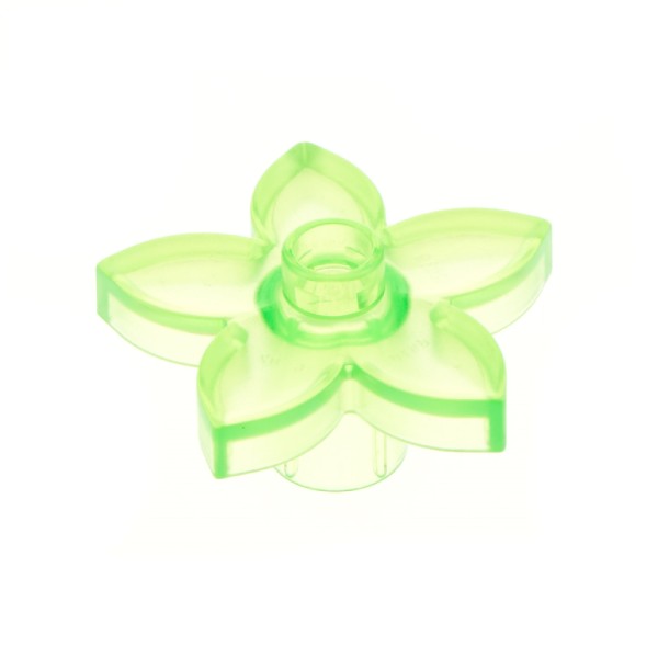 1x Lego Duplo Pflanze Blüte 3x3x1 transparent hell grün Blume 4260733 52639 6510