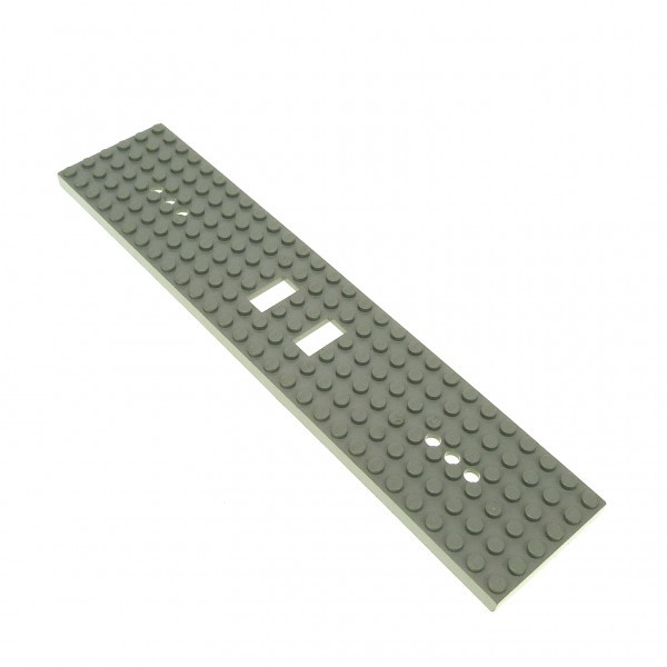 1x Lego Zug Platte B-Ware abgenutzt 6x28 alt-hell grau 3 Löcher Chassis 4093a