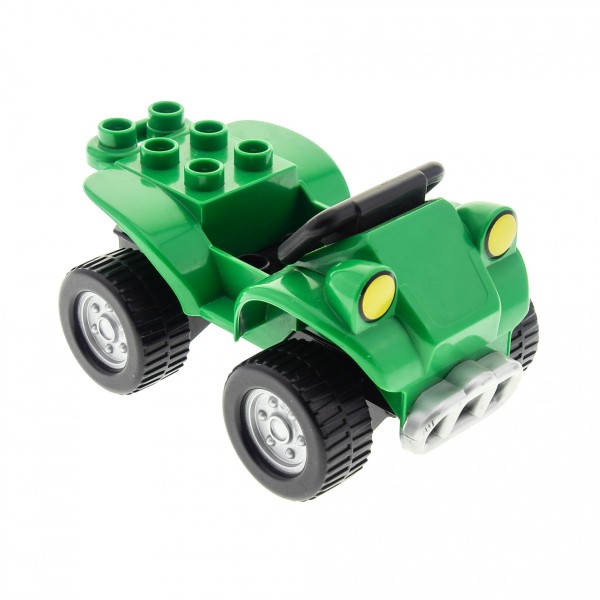 1x Lego Duplo Auto Quad B-Ware abgenutzt grün schwarz 54007c03 4567239 54005pb05