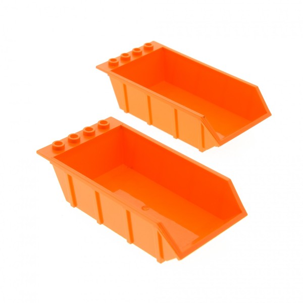 2x Lego Kipper Auflage orange 4x6 Mulde Tipper Bed Set 8958 8709 4538362 4080