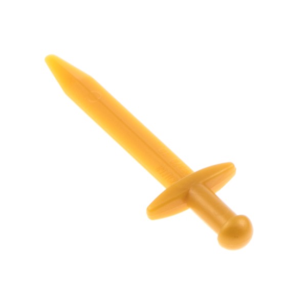1x Lego Figuren Waffe Schwert perl gold Großschwert spitz dünner Griff 98370