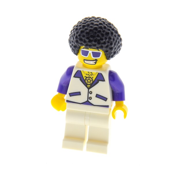 1x Lego Figur Minifiguren Serie 2 Tänzer Disco Dude weiß col02-13 col029