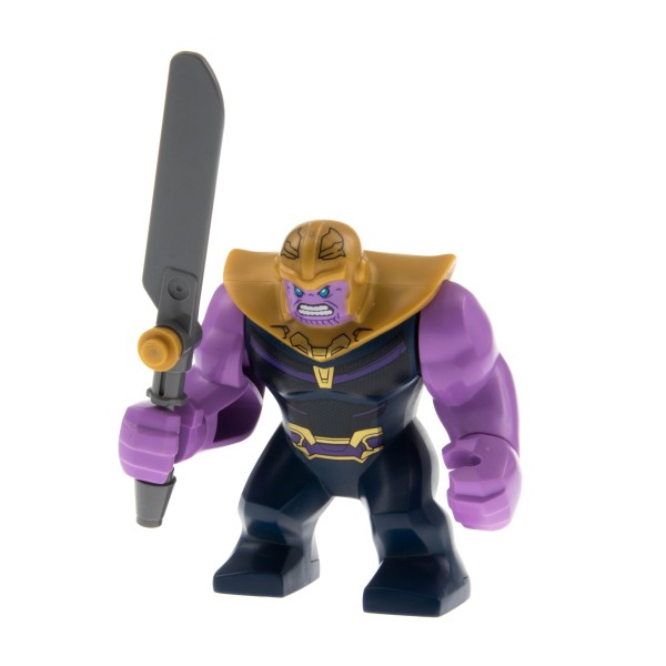 1x Lego Figur Thanos dunkel blau Waffe Schwert Avengers 76107 37838pb01 sh504