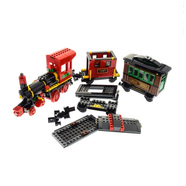 1 x Lego System Teile Set für Modell 7597 Toy Story Eisenbahn Jagd im Wilden Westen rot schwarz incomplete unvollständig