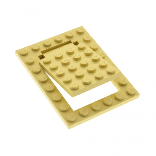 1x Lego Tür beige 6x8 Bau Platte Falltür Klappe Geheimtür 7416 5988 30041 30042