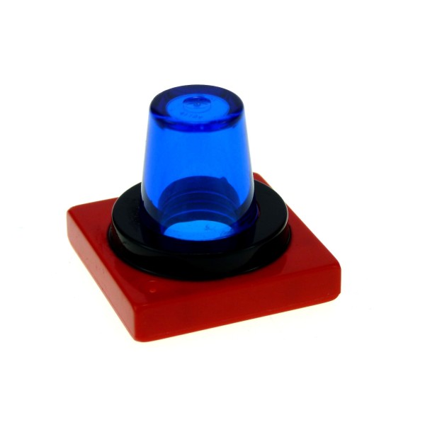1x Lego Duplo Bau Fahrzeug Lampe transparent blau rot Warn 5601 4249099 41195c03