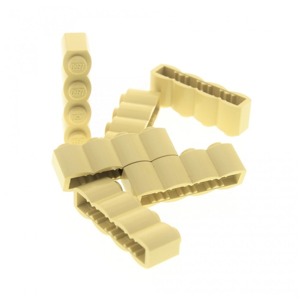 6x Lego Palisaden Bau Stein beige 1x4 Palisade Harry Potter Set 4842 30137