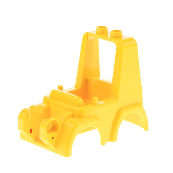 1x Lego Duplo Fahrzeug Aufsatz gelb Bulldozer Auto Sitz hoch 10930 6299070 67322
