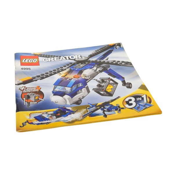 1 x Lego System Bauanleitung Heft 1 Creator 3in1 Model Airport Cargo Copter Hubschrauber 4995