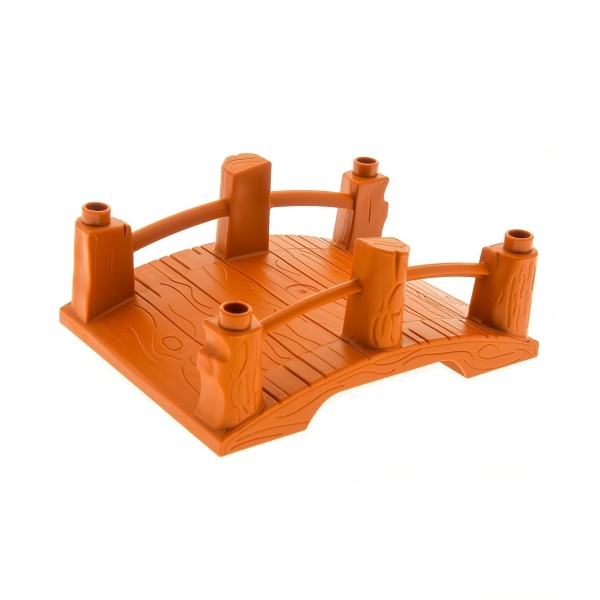 1x Lego Duplo Brücke dunkel orange hell braun Holz Steg Set Winnie The Pooh 2987 31291