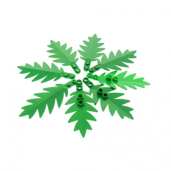 8x Lego Pflanze Palme Wedel 10x5 B-Ware abgenutzt grün groß Blätter 6338 2518