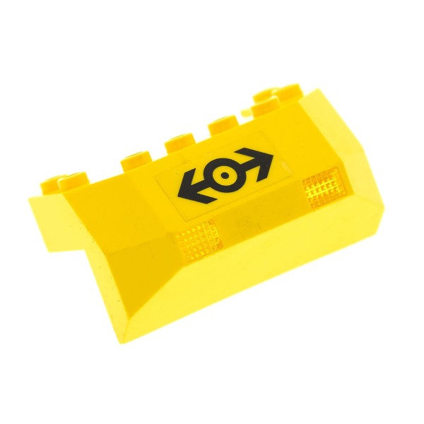 1x Lego Cockpit Basis gelb Sticker Pfeile mit Licht Prisma 4124389 2919 2916pb02