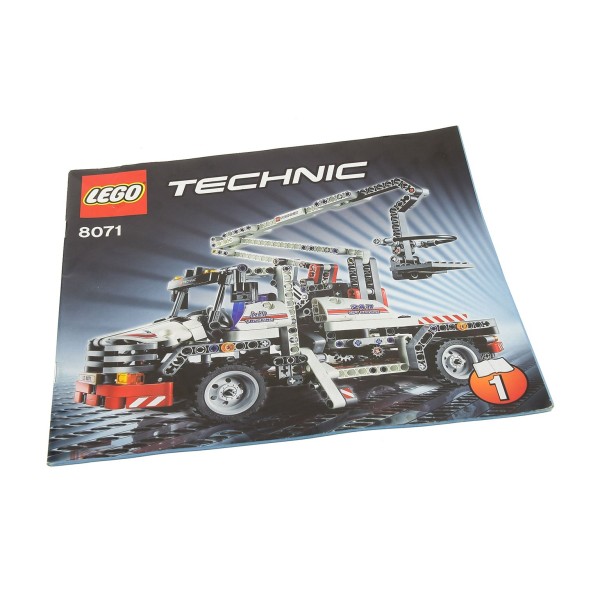 1x Lego Technic Bauanleitung Heft 1 Model Traffic Truck Abschleppwagen 8071