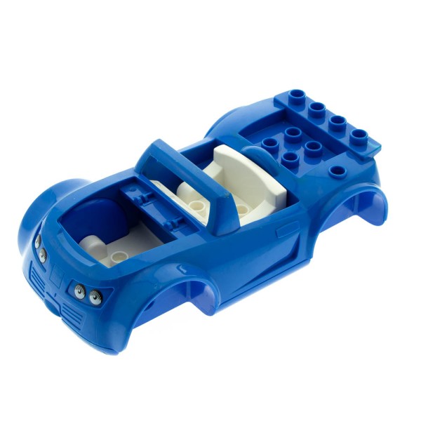 1x Lego Duplo Toolo Auto Karosserie blau B-Ware abgenutzt 4544890 85353c02pb01