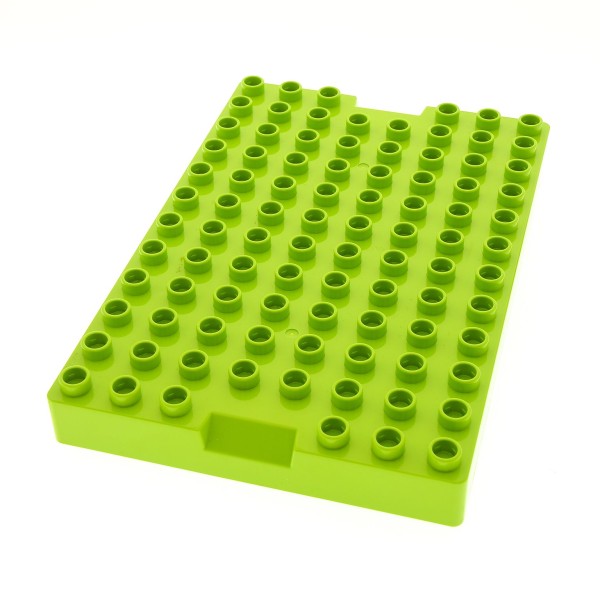 1x Lego Duplo Bau Platte 8x12x1 lime grün Deckel Container 45009 6029594 93607