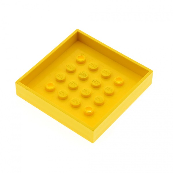 1x Lego Fabuland Container 6x6x1 gelb Box Fahrzeug Ladefläche 3627 3624 4452