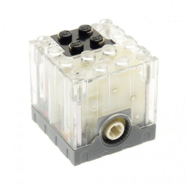 1x Lego Technic Elektrik Motor 9V 4x4x3 1/3 neu-dunkel grau geprüft 47154c01