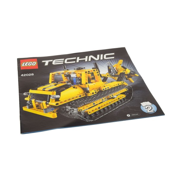 1x Lego Technic Bauanleitung Heft 2 Model Construction Bulldozer Raupe 42028