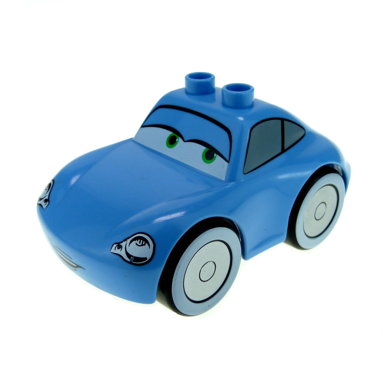 1 x Lego Duplo Fahrzeug Disney Pixar Cars Auto Figur Sally hell blau Porsche Car 