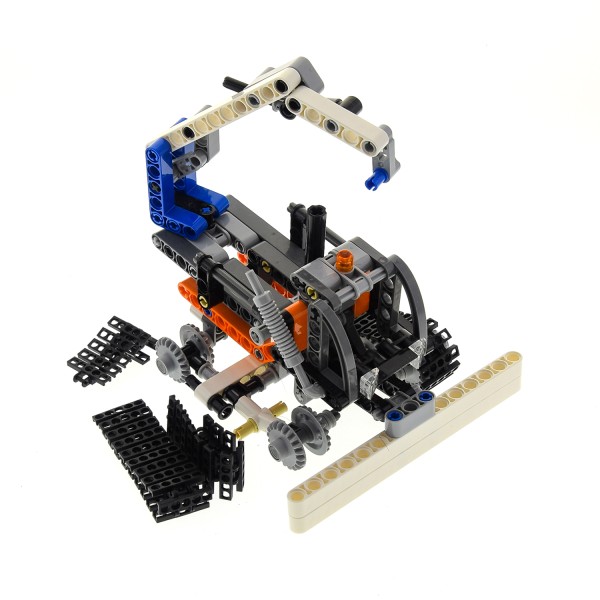 1x Lego Technic Set Bulldozer Radlader 42032 weiß schwarz unvollständig
