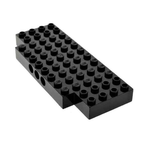 1x Lego Bau Platte schwarz 5x12 Fahrgestell Dach Element Stein Ausschnitt 45403