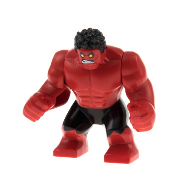 1x Lego Figur Hulk rot Hose schwarz Riese Super Heroes Avengers 76078 sh370
