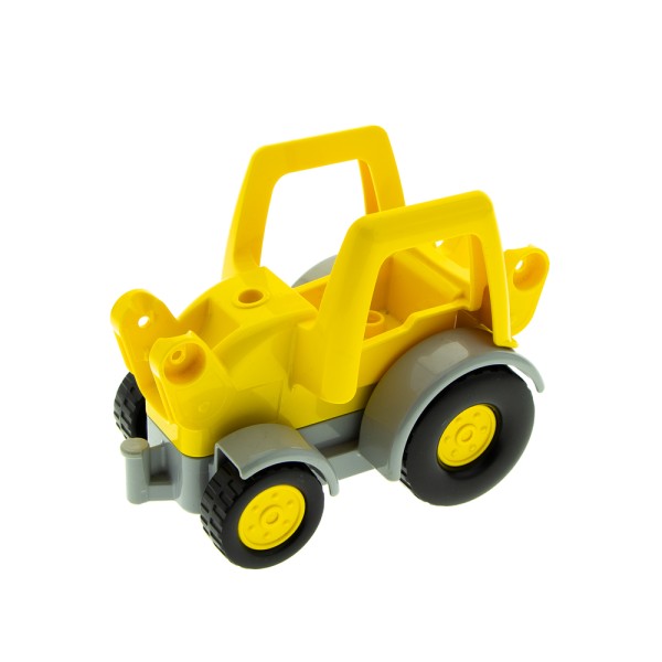 1x Lego Duplo Bagger Chassis gelb mit Fahrgestell neu-hell grau 15313c01 21995