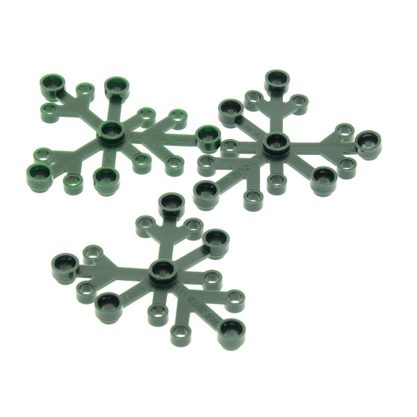 3x Lego Pflanze 6x5 dunkel grün Blatt Strauch Baumkrone Blätter 6266967 2417