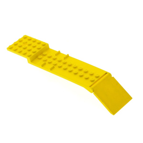 1x Lego LKW Auflieger 4x16x1 gelb Grund Platte mit Rampe Set 682 966a 966