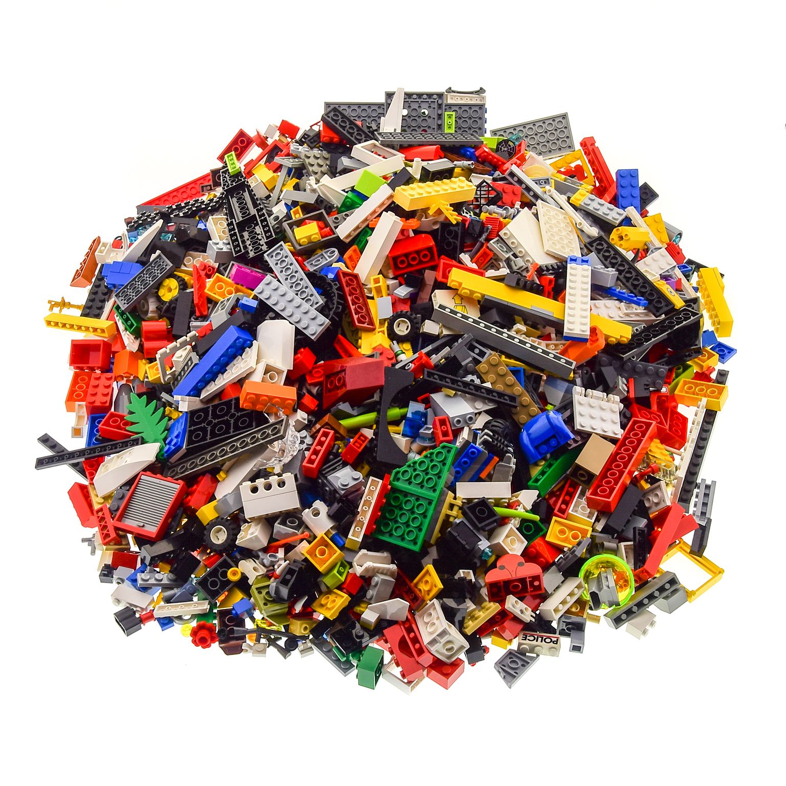 Lego ®  1 KG Steine Platten Räder Sondersteine bunt gemischt Kiloware 7