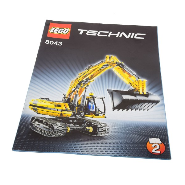 1x Lego Technic Bauanleitung Heft 2 Model Construction Motorized Bagger 8043