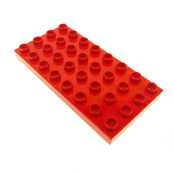 1x Lego Duplo Bau Platte 4x8 rot Basic Grundplatte 4583743 20820 10199 4672