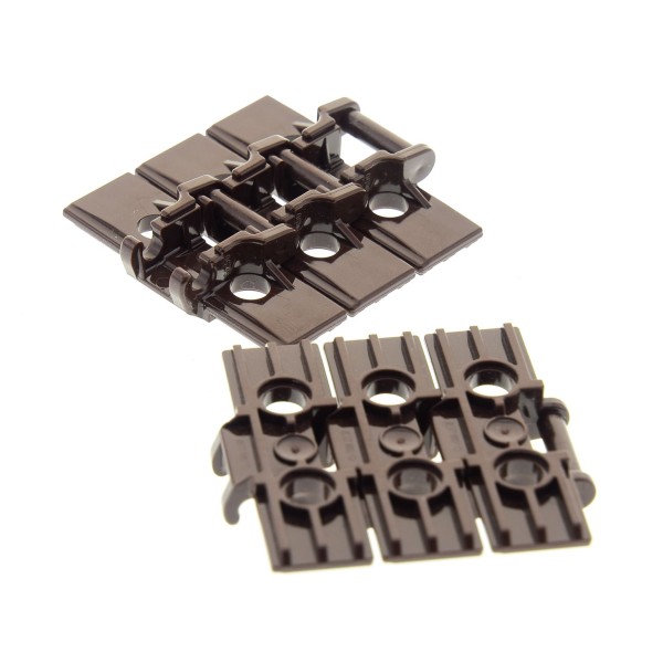 6x Lego Technic Kettenglieder 5x3x1 braun Panzer Kette Glied 88323 42479 57518