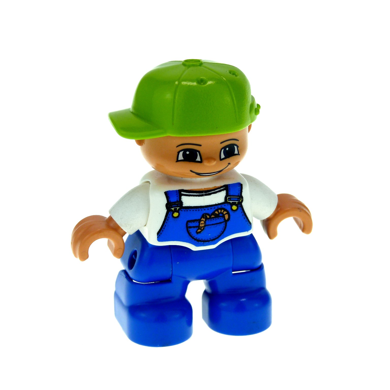 neues Modell Figur Lego Duplo grün blau braune Haare Mann 
