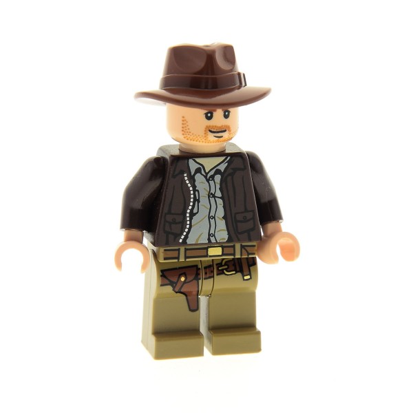 1 x Lego System Figur Indiana Jones Torso dunkel braun mit Hut Ferora 7627 7623 7625 7622 7628 7624 7626 7683 7198 7621 7620 61506 973pb0131c01 iaj001