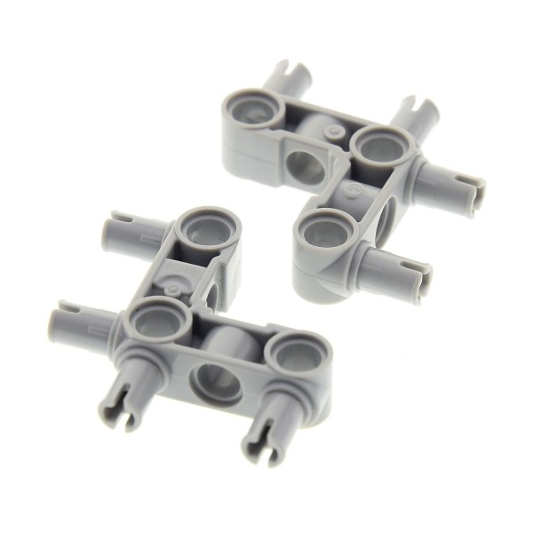2x Lego Technic Verbinder 3x3 neu-hell grau 4 Pin Mindstorms 4296059 49130 55615